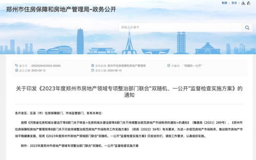 鄭州出手 針對樓市,新一輪專項治理